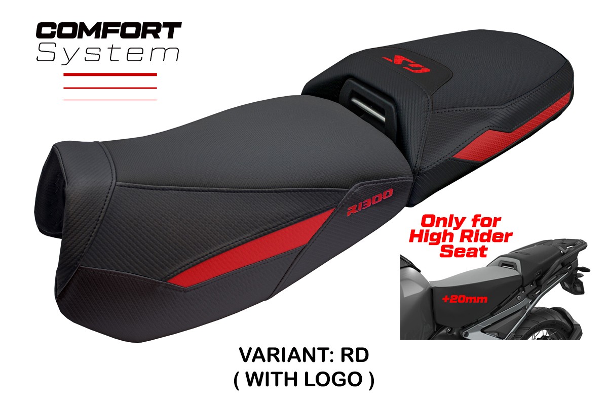 TPZ Haisyn Comfort red Saddle covering Logo BMW R1300GS Adventure 2024-2025