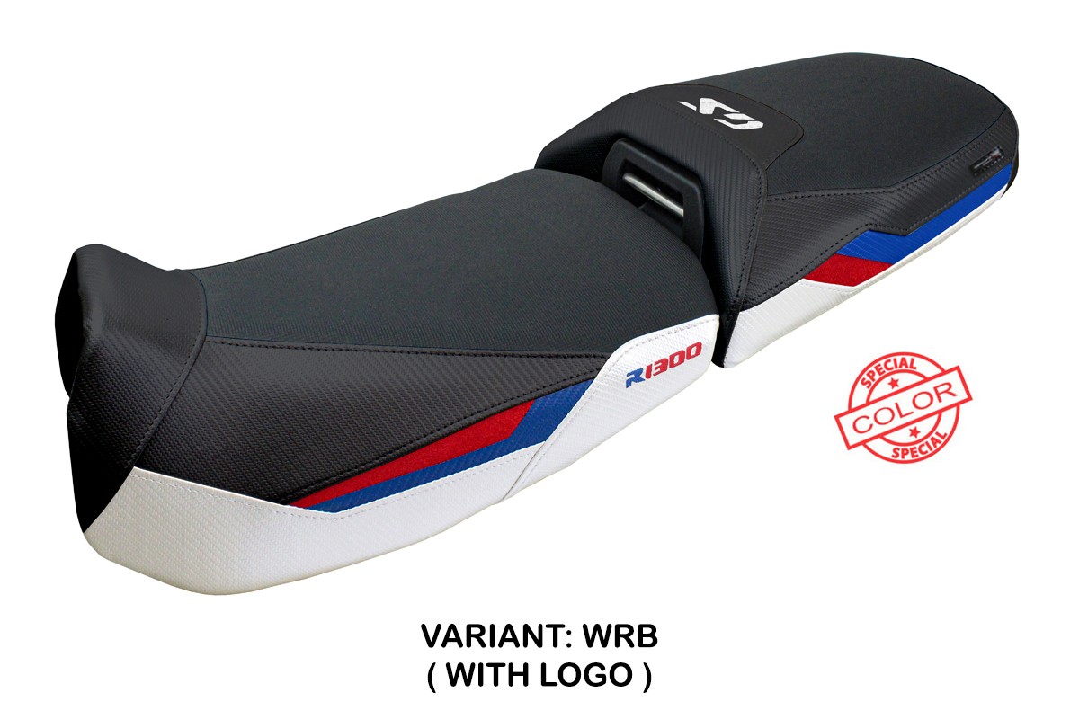 Rivestimento sella TPZ Ulma Logo bianco-rosso-blu BMW R1300GS Adventure 2024-2025