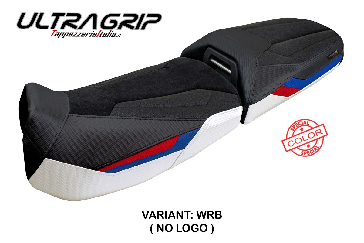 Rivestimento sella TPZ Ulma Ultragrip bianco-rosso-blu BMW R1300GS Adventure 2024-2025