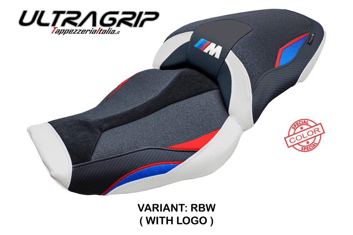 TPZ Graz Ultragrip red-blue-white Saddle covering Logo BMW M1000XR 2024-2025
