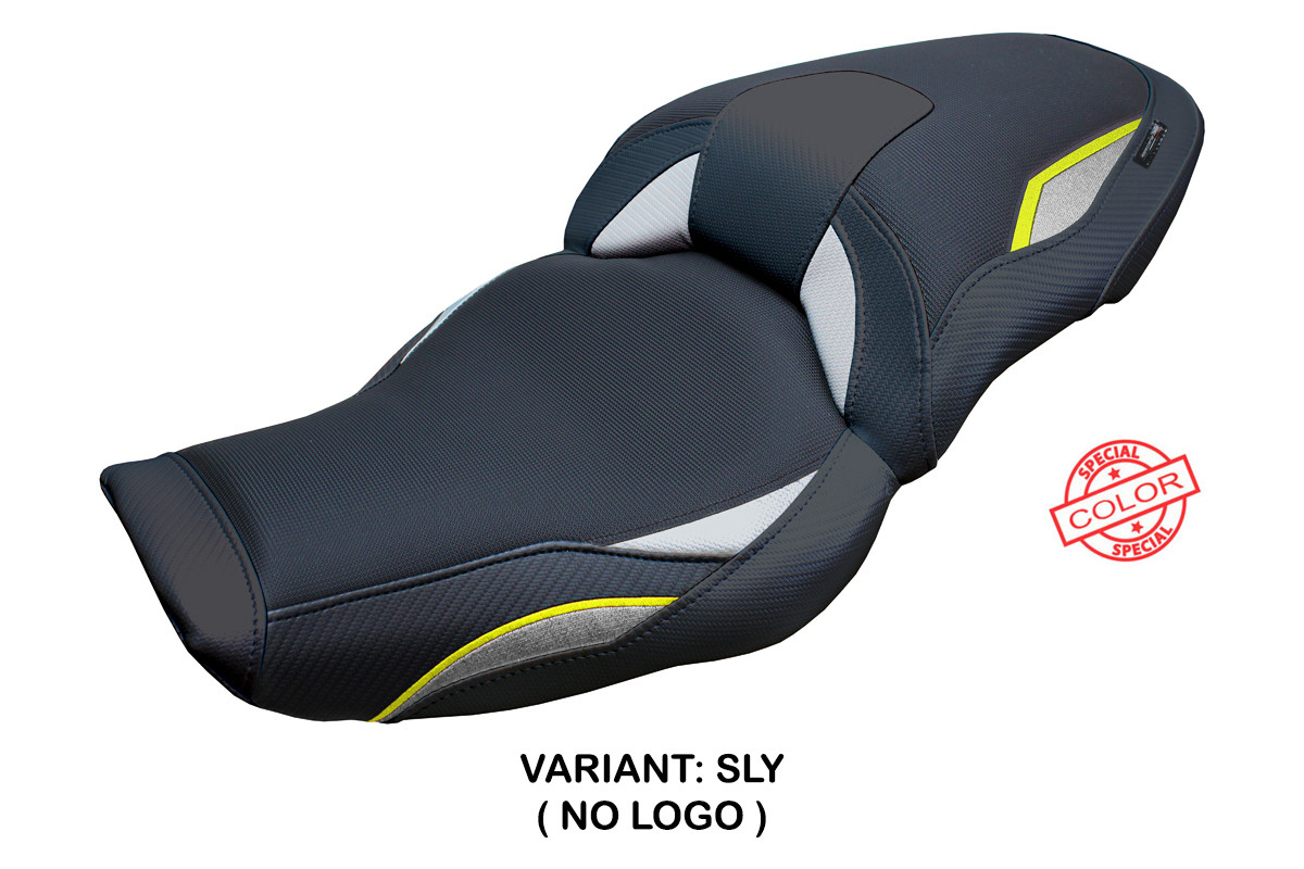 Rivestimento sella TPZ Linz argento-giallo fluo BMW S1000XR 2024-2025