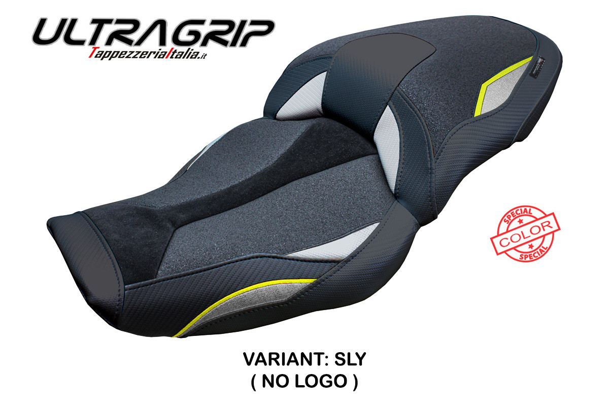Rivestimento sella TPZ Linz Ultragrip argento-giallo fluo BMW S1000XR 2024-2025