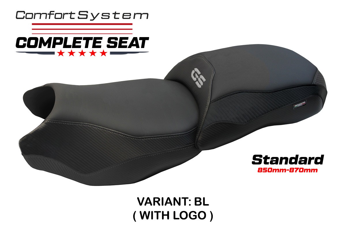 TPZ Mainz - Standard Comfort black Complete saddle Logo BMW R1200GS 2013-2018