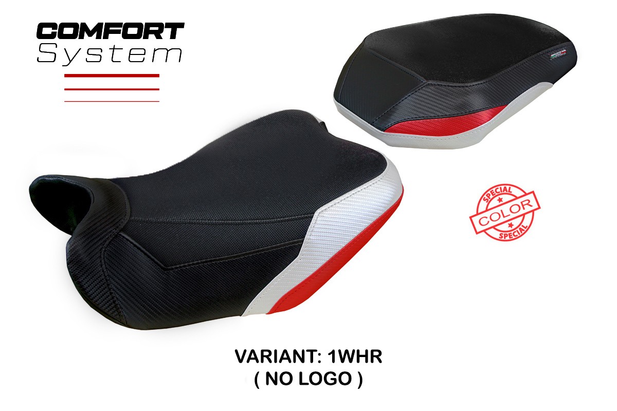 Rivestimento sella TPZ Taisha Comfort bianco-rosso Benelli TRK702 2023-2025