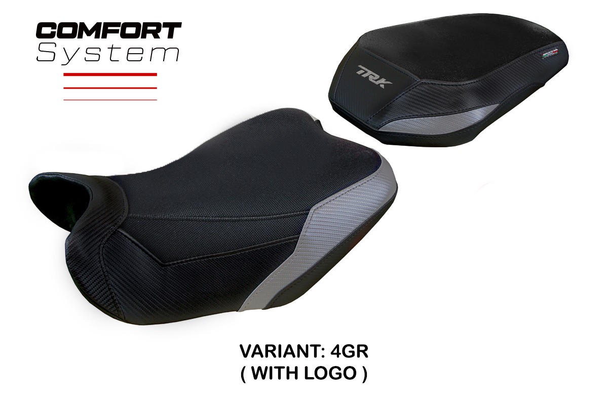 Rivestimento sella TPZ Taisha Comfort Logo grigio Benelli TRK702 2023-2025