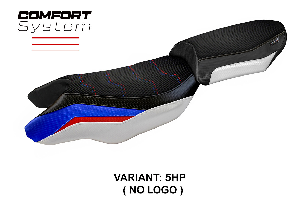 TPZ Blanco Comfort blue-white-red Saddle covering BMW R1250RS 2020-2024