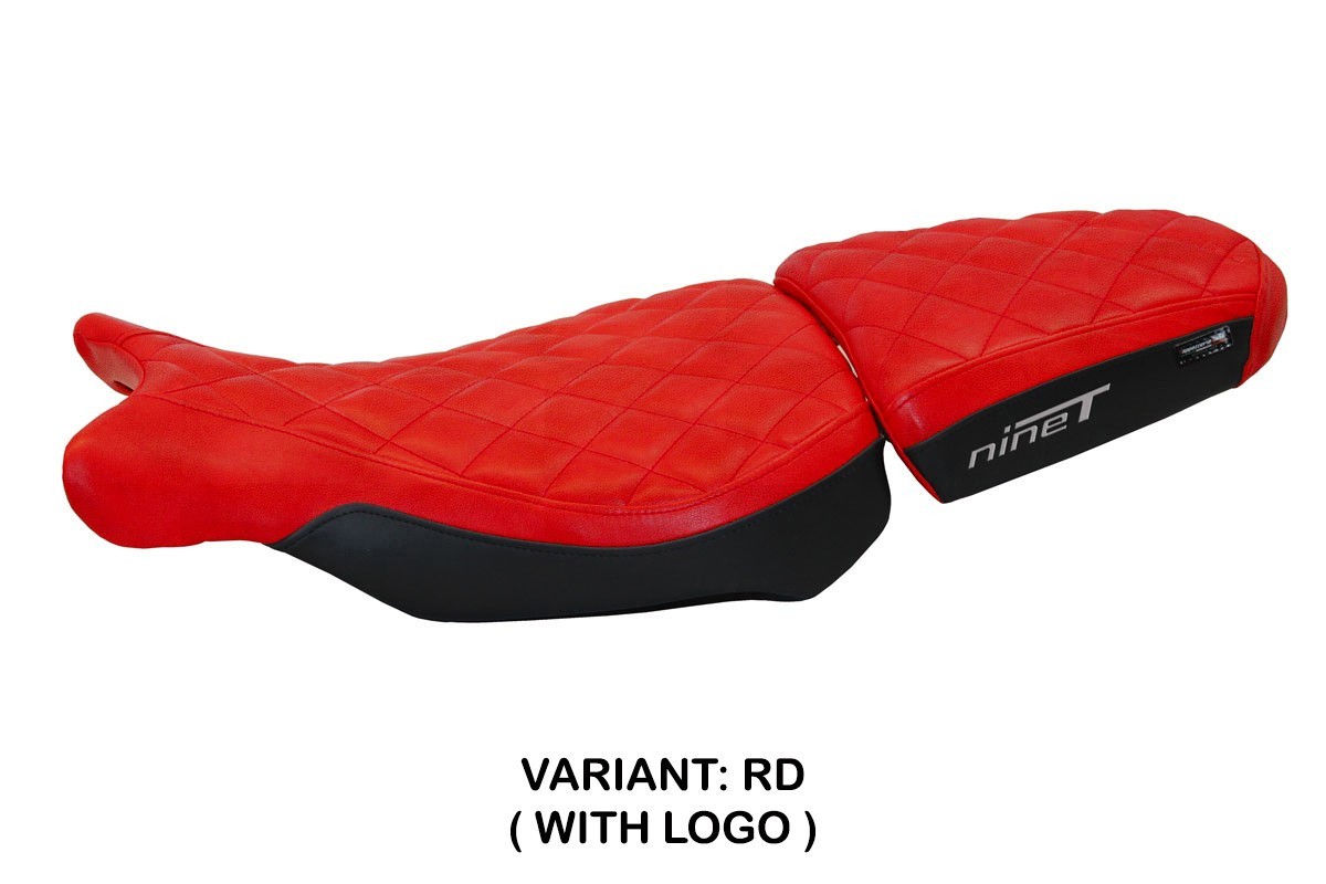 TPZ Arnes red Saddle covering Logo BMW RnineT 2014-2024