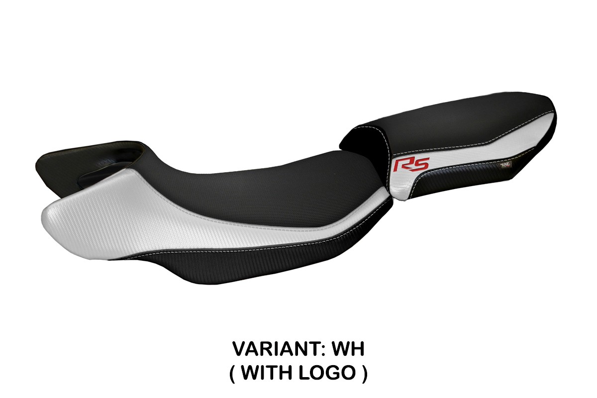 TPZ Aurelia Color RS white Saddle covering Logo BMW R1200RS 2015-2019