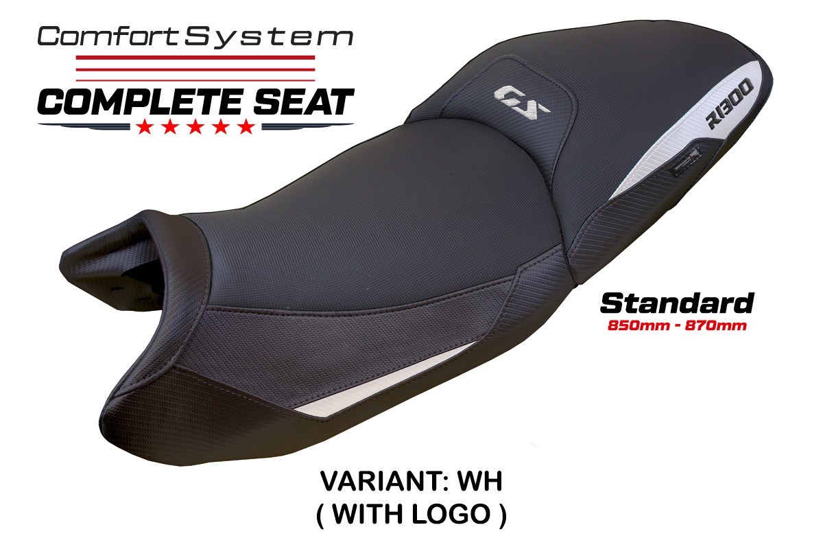 TPZ Dorfen - Standard Comfort white Complete saddle Logo BMW R1300GS 2023-2025