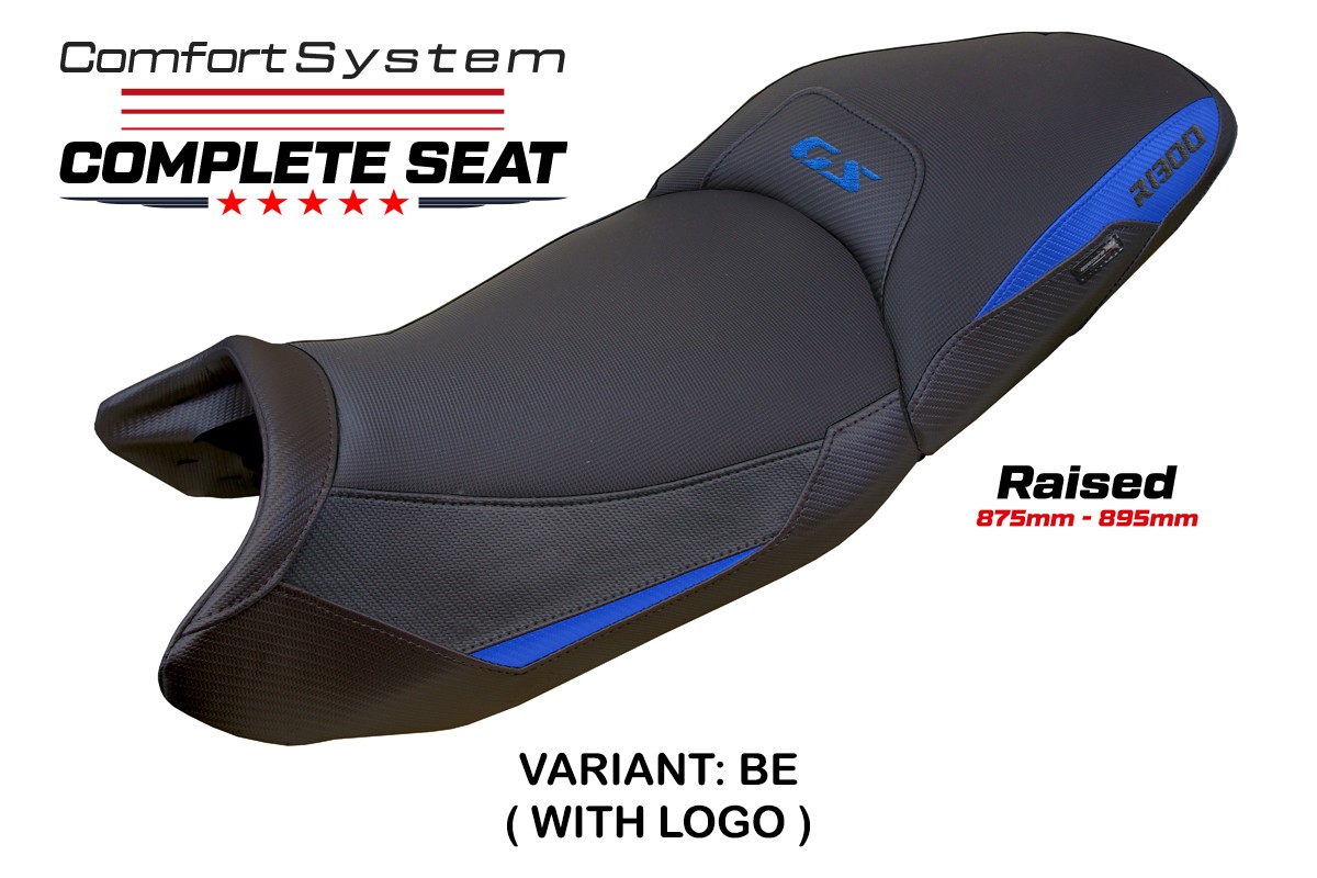 TPZ Raised Dorfen Comfort blue Complete saddle Logo BMW R1300GS 2023-2025
