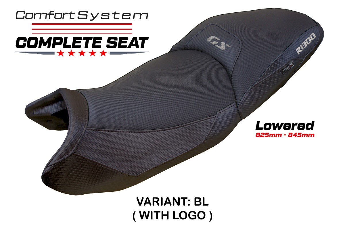 TPZ Lowered Dorfen Comfort black Complete saddle Logo BMW R1300GS 2023-2025