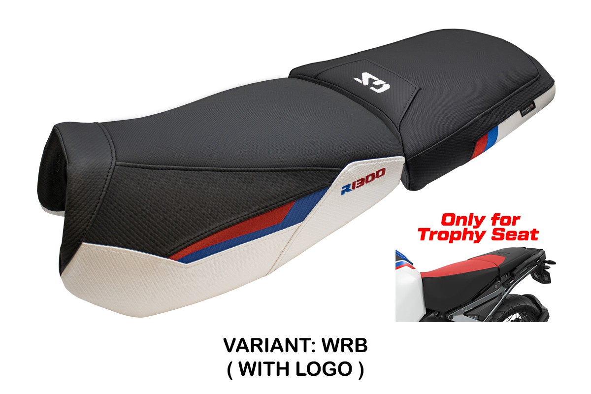 TPZ Bear white-red-blue Saddle covering Logo BMW R1300GS Adventure Trophy 2024-2025