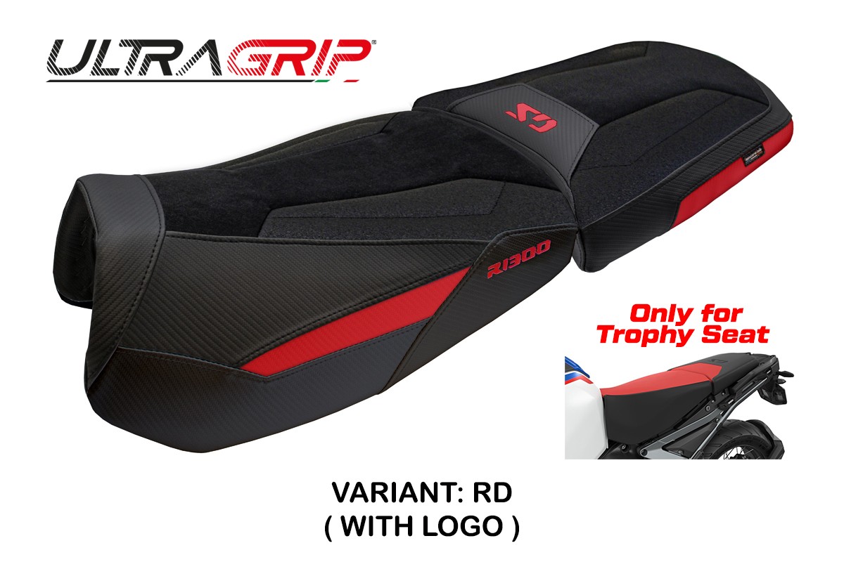 TPZ Bear Ultragrip red Saddle covering Logo BMW R1300GS Adventure Trophy 2024-2025