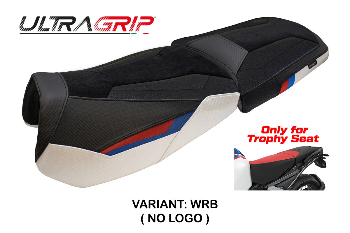 TPZ Bear Ultragrip white-red-blue Saddle covering BMW R1300GS Adventure Trophy 2024-2025