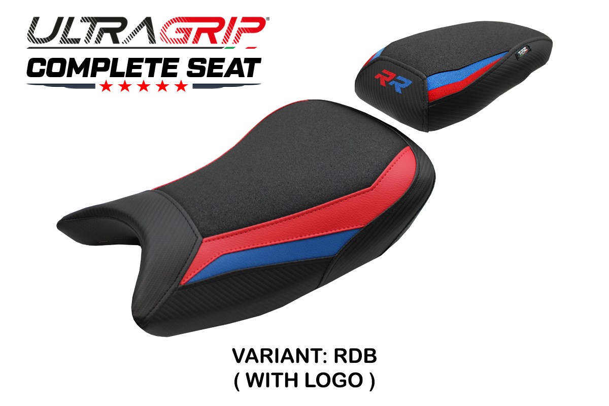 TPZ Varel red-blue Complete saddle Logo BMW S1000RR 2019-2025