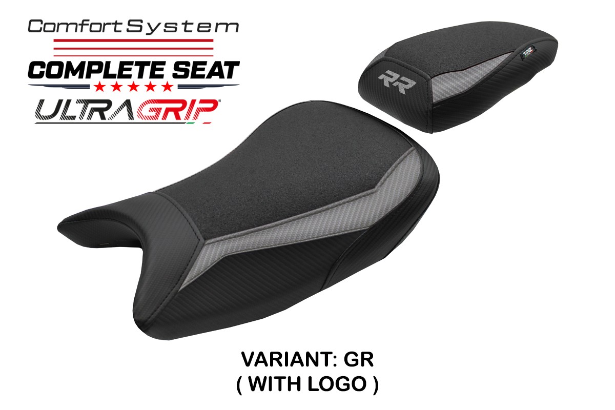 TPZ Varel Comfort grey Complete saddle Logo BMW S1000RR 2019-2025