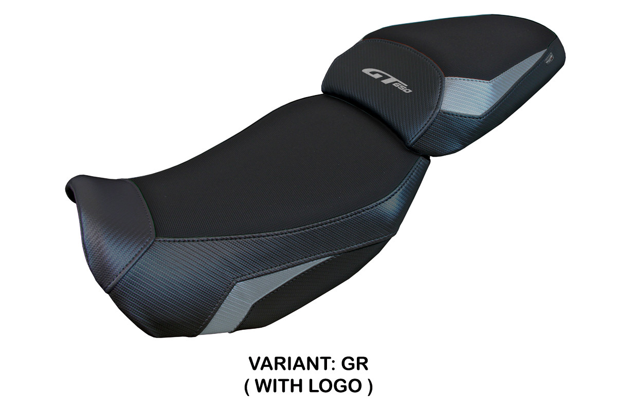 TPZ Atena grey Saddle covering Logo CFmoto 650GT 2021-2025