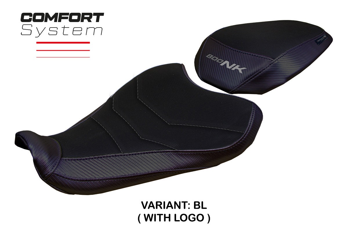 TPZ Arnas Comfort black Saddle covering Logo CFmoto 800NK 2023-2025
