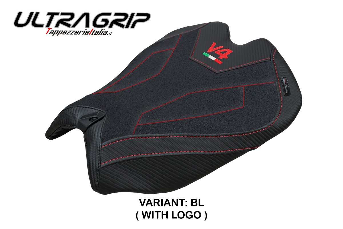 TPZ Argenta Ultragrip black Saddle covering Logo Ducati Panigale V4 2025