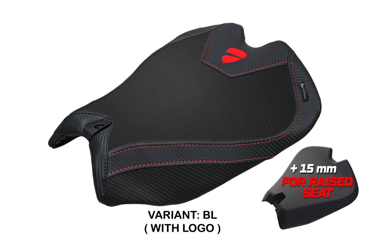 Rivestimento sella TPZ Rialzata Argenta Logo nero Ducati Panigale V4 2025