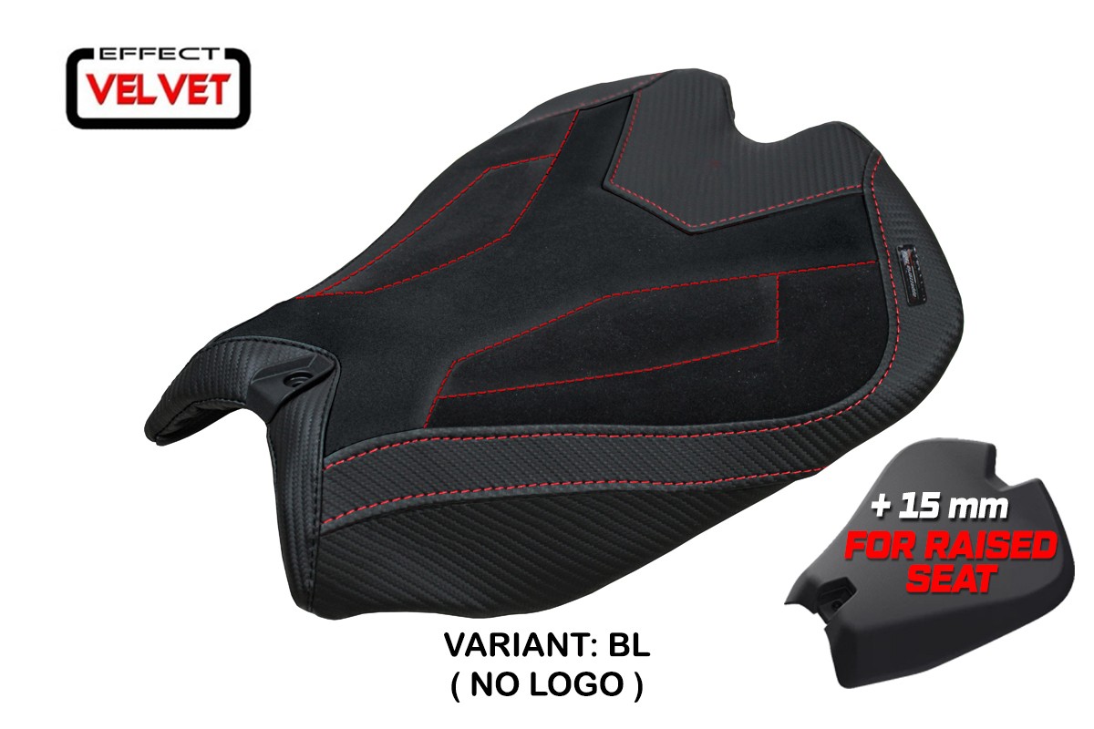 Rivestimento sella TPZ Rialzata Argenta Velvet nero Ducati Panigale V4 2025