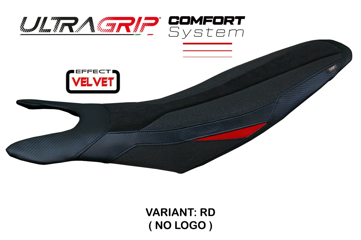 TPZ Cairoli Velvet Comfort Ultragrip red Saddle covering Ducati Hypermotard 698 Mono 2024-2025