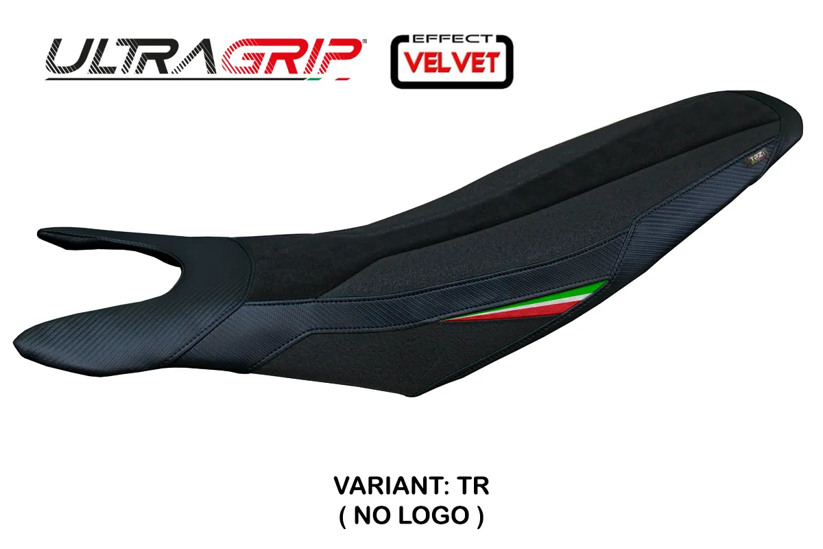TPZ Cairoli Velvet Ultragrip tricolor Saddle covering Ducati Hypermotard 698 Mono 2024-2025
