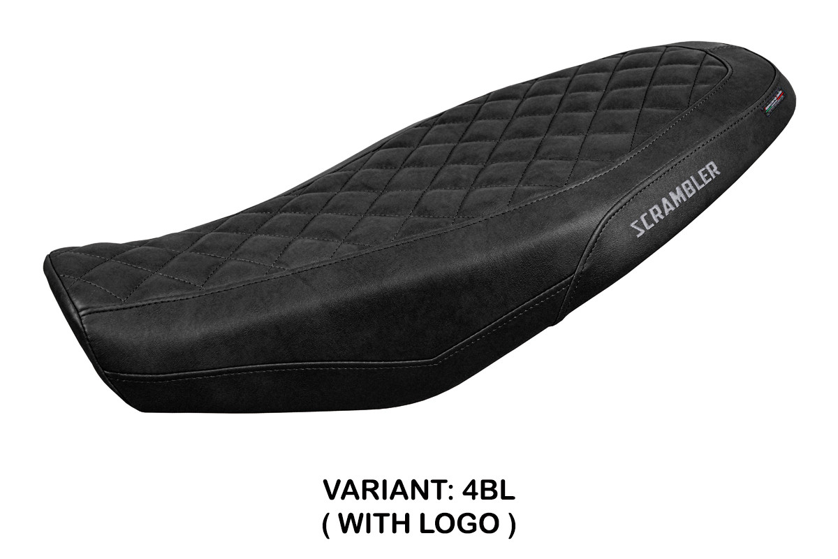 Rivestimento sella TPZ Venice Logo nero Ducati Scrambler 800 2023-2025