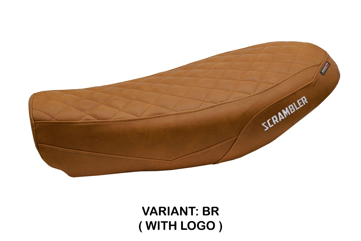 TPZ Antigua brown Saddle covering Logo Ducati Scrambler Nightshift 2021-2022