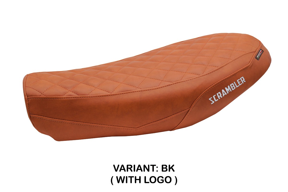 TPZ Antigua brick Saddle covering Logo Ducati Scrambler Urban Motard 2022-2024