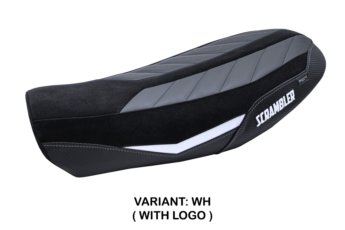 Rivestimento sella TPZ Vanguard Logo bianco Ducati Scrambler Urban Motard 2022-2024