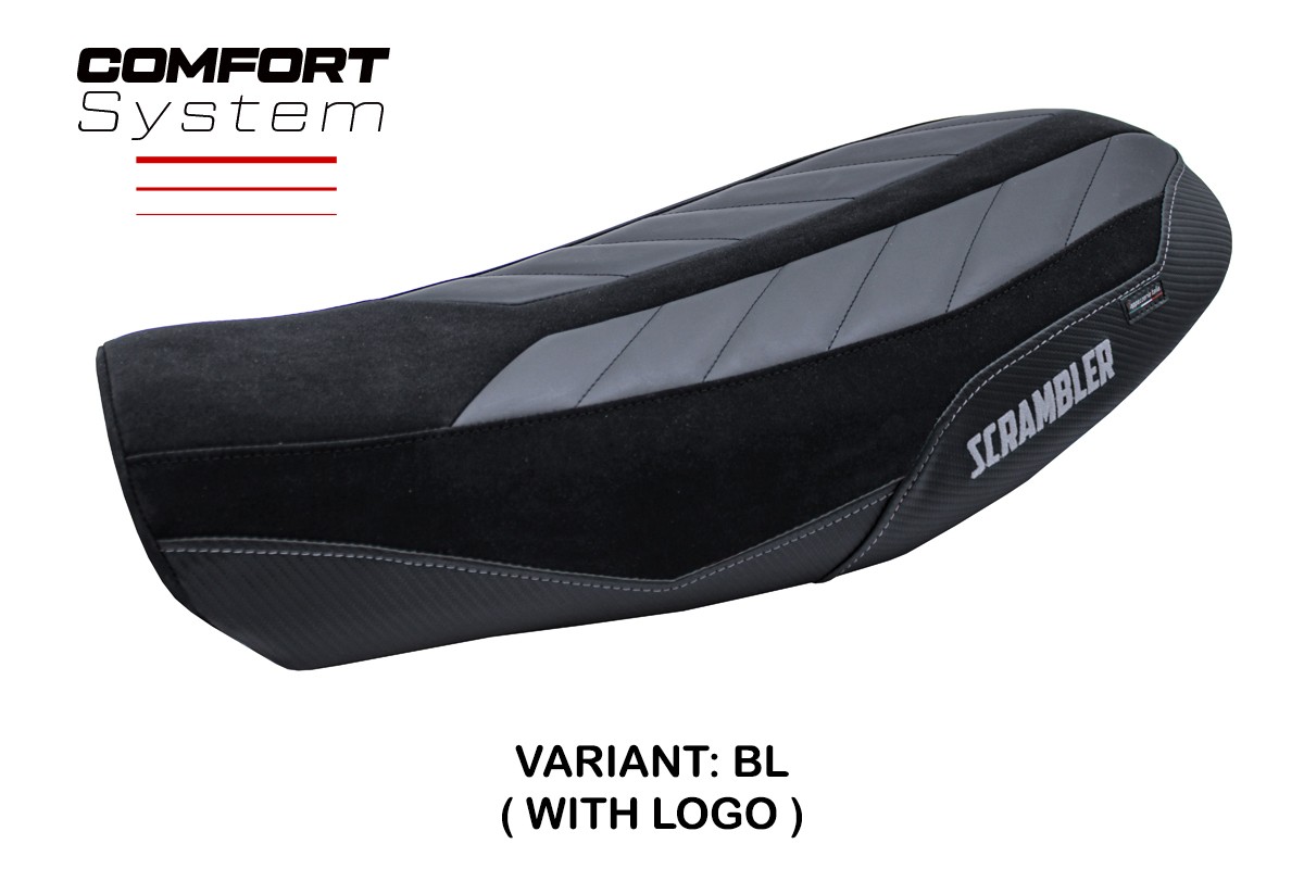 Rivestimento sella TPZ Vanguard Comfort Logo nero Ducati Scrambler Urban Motard 2022-2024