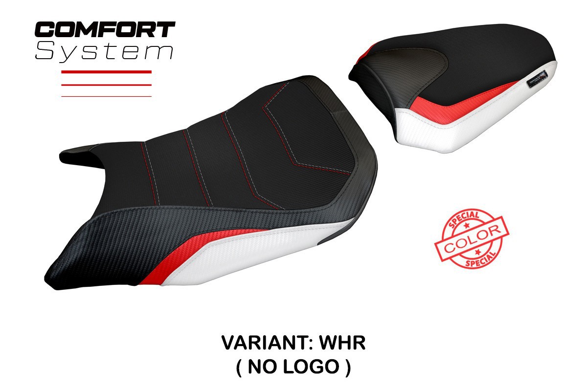 Rivestimento sella TPZ Tomori Comfort bianco-rosso Honda CB500 Hornet 2024-2025