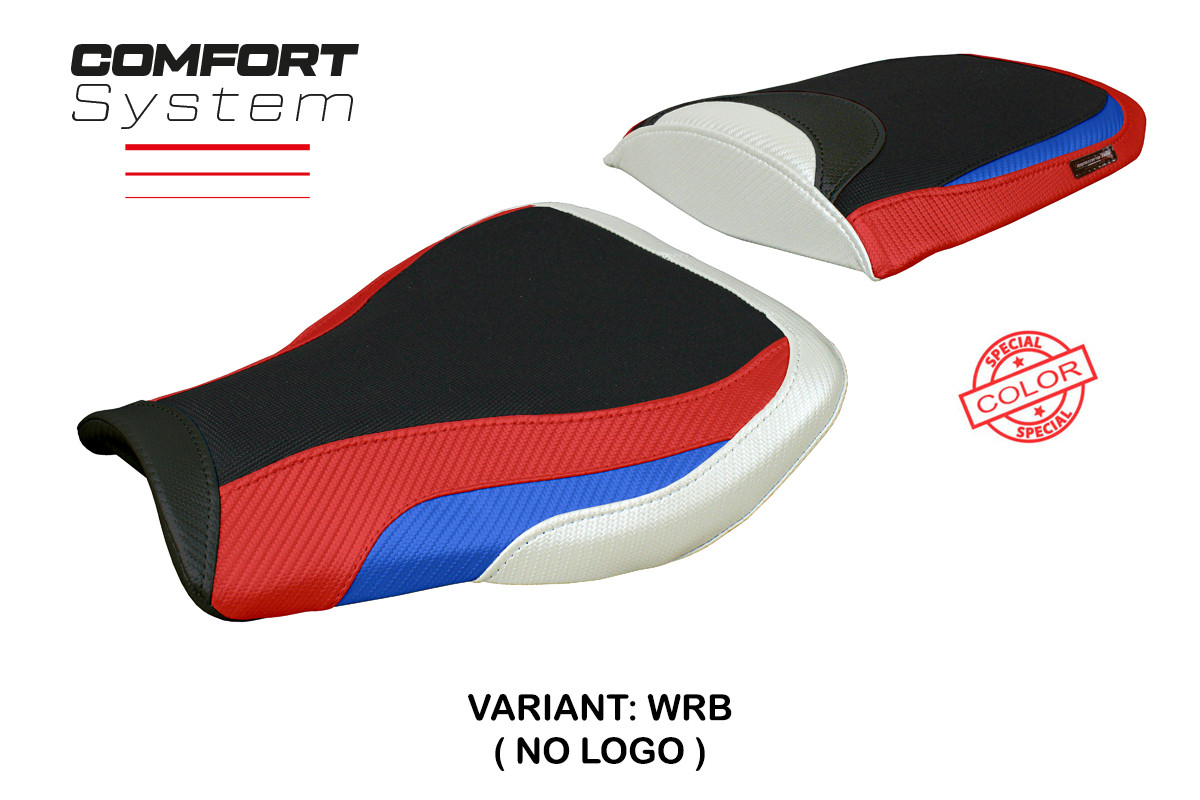 Rivestimento sella TPZ Huelva Comfort bianco-rosso-blu Honda CBR600RR 2007-2025
