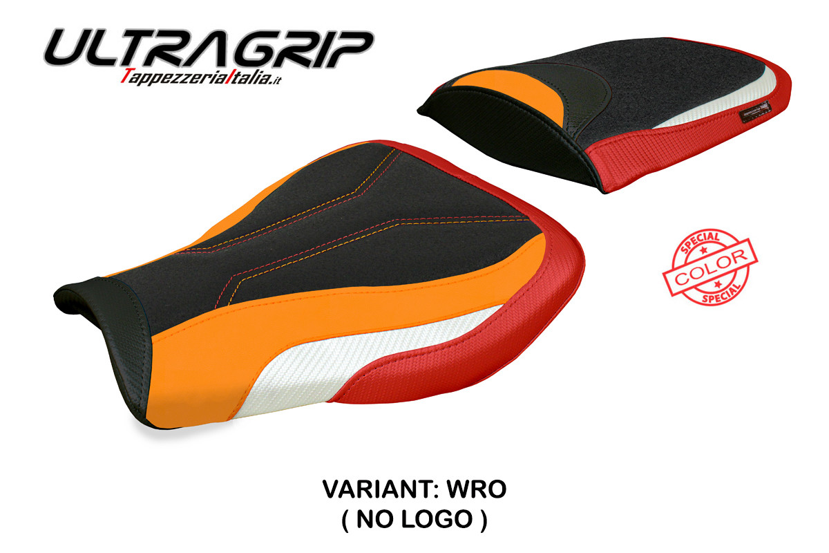 Rivestimento sella TPZ Huelva Ultragrip bianco-rosso-arancio Honda CBR600RR 2007-2025