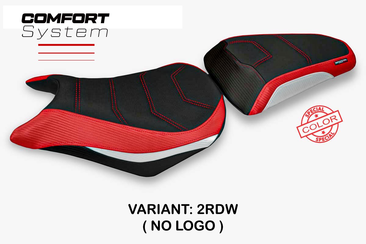 TPZ Auzat Comfort Special red-white Saddle covering Honda CBR500R 2012-2016