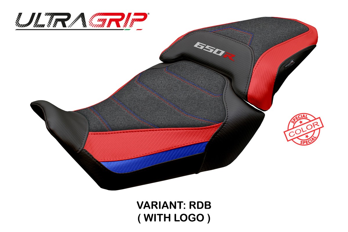 Rivestimento sella TPZ Mali Ultragrip Logo rosso-blu Honda CBR650R 2024-2025