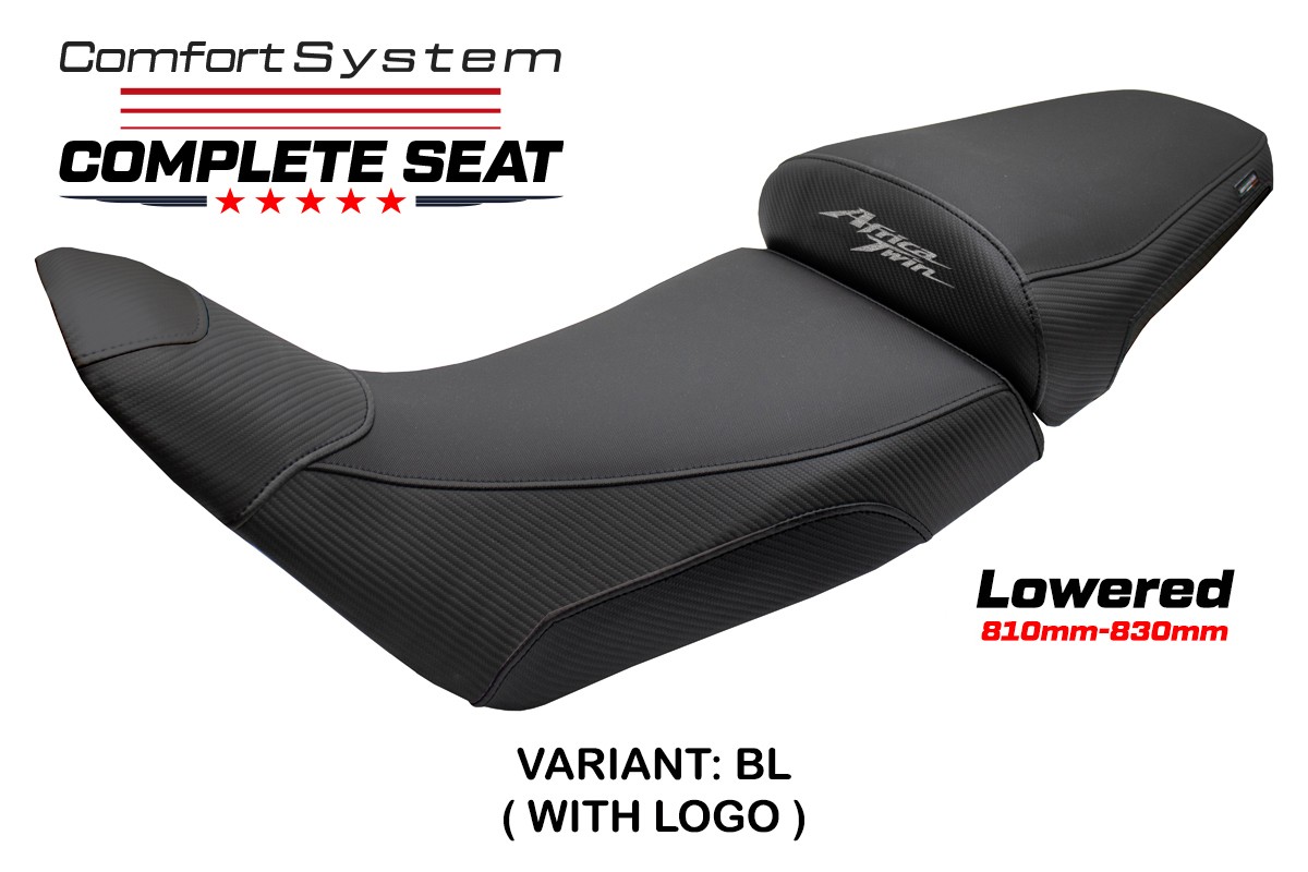 TPZ Lowered Asmara Comfort black Complete saddle Logo Honda Africa Twin 1100 2020-2025