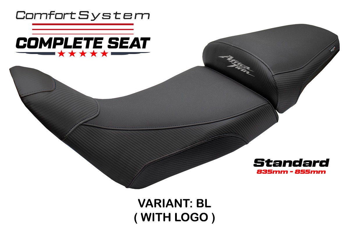 TPZ Asmara - Standard Comfort black Complete saddle Logo Honda Africa Twin 1100 2020-2025
