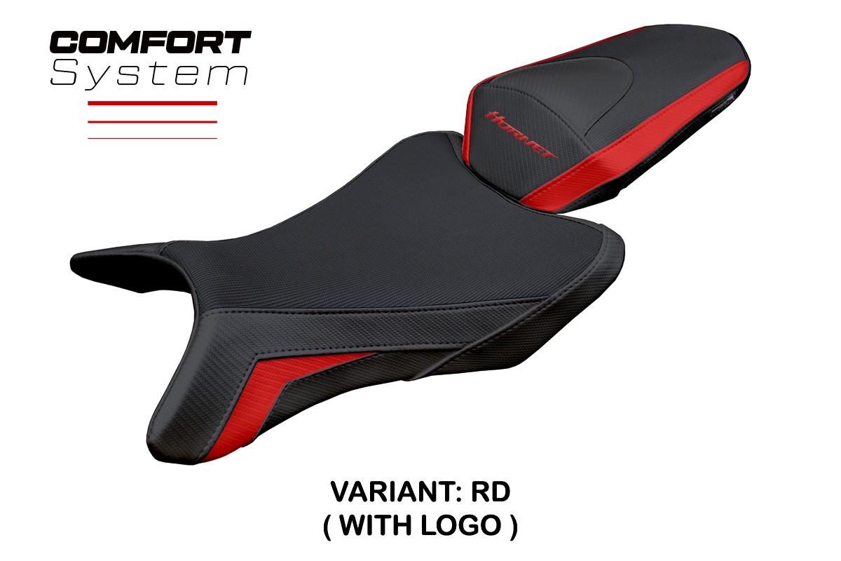 Rivestimento sella TPZ Manuel Comfort Logo rosso Honda CB1000 Hornet 2025