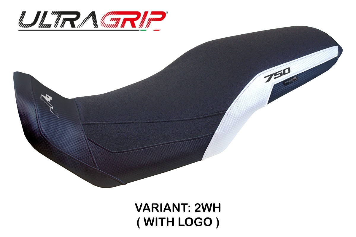 Rivestimento sella TPZ Malmo Ultragrip Logo bianco Honda Transalp 750 2023-2025