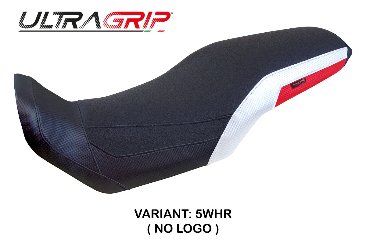 Rivestimento sella TPZ Malmo Ultragrip bianco-rosso Honda Transalp 750 2023-2025