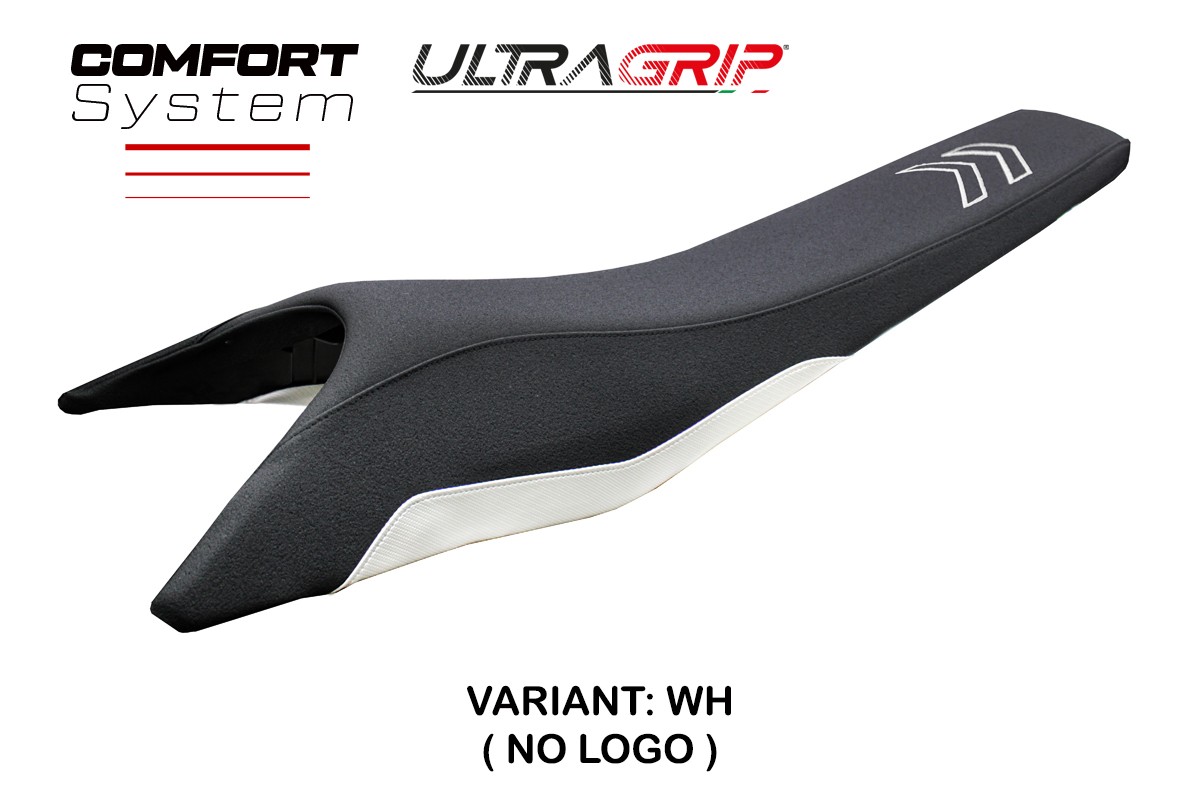 Rivestimento sella TPZ Uppsala Comfort Ultragrip bianco Husqvarna 701 Enduro 2017-2025
