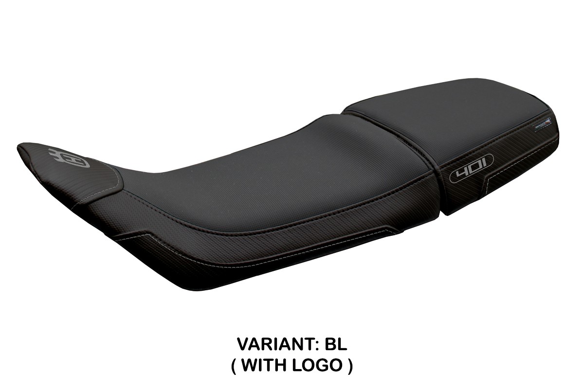 Rivestimento sella TPZ Solna Logo nero Husqvarna Svartpilen 401 2018-2023