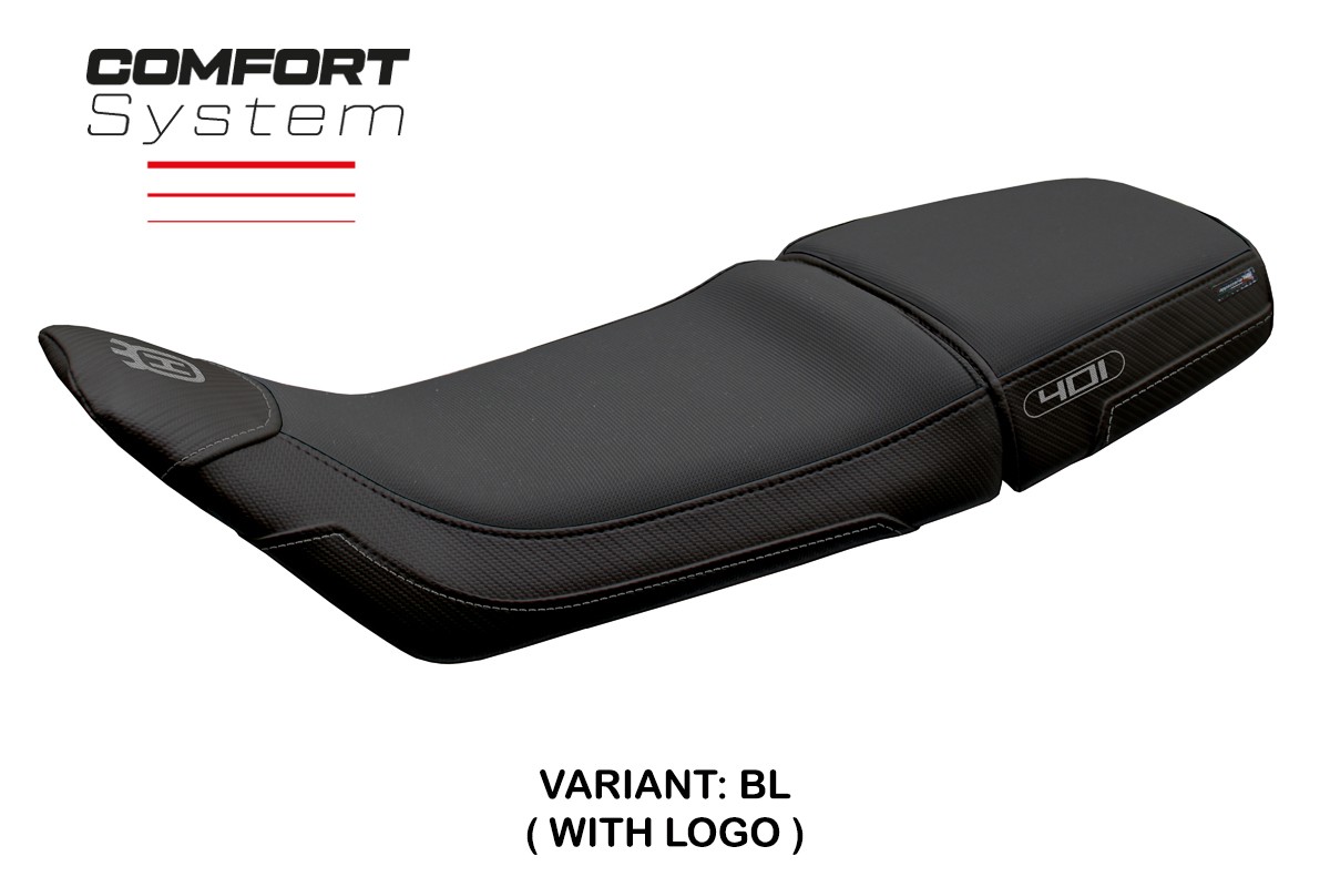 Rivestimento sella TPZ Solna Comfort Logo nero Husqvarna Svartpilen 401 2018-2023