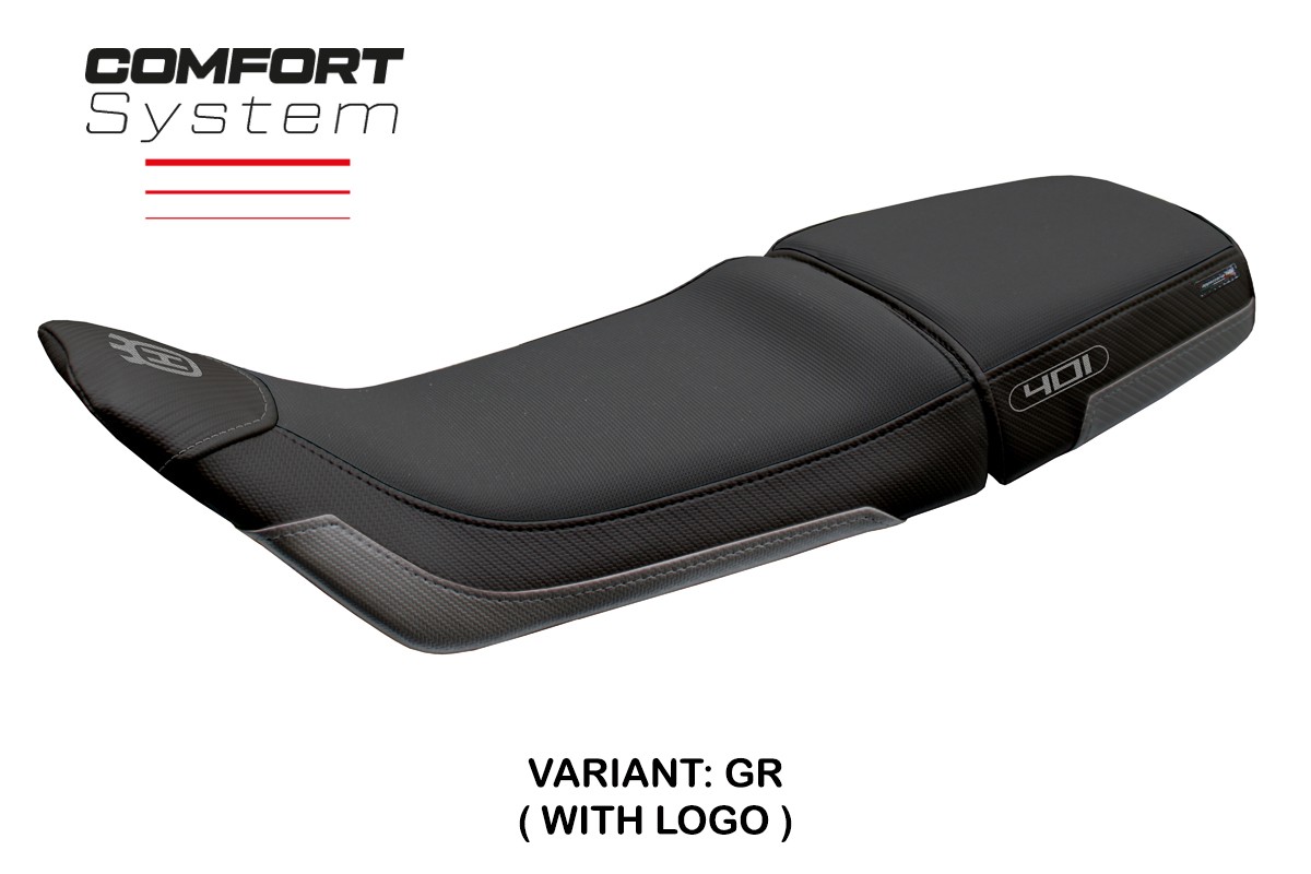 Rivestimento sella TPZ Solna Comfort Logo grigio Husqvarna Svartpilen 401 2018-2023