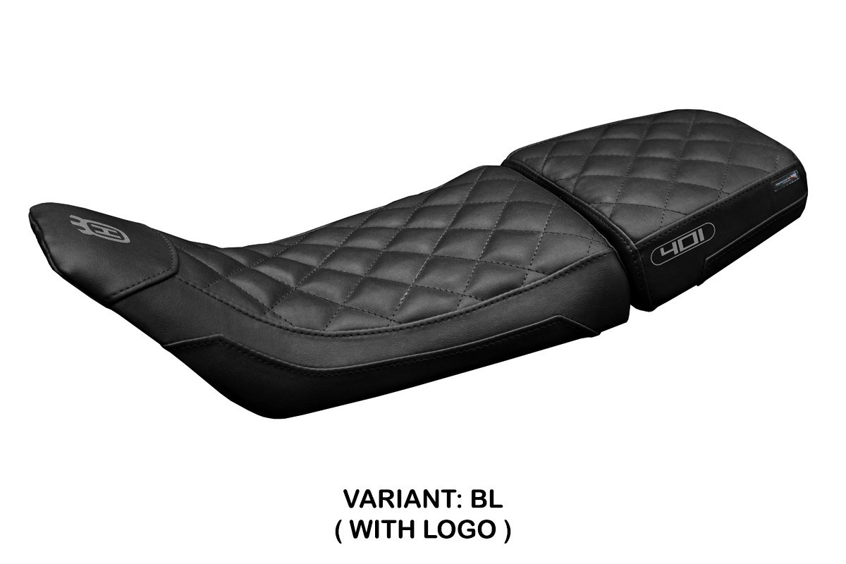 Rivestimento sella TPZ Solna vintage Logo nero Husqvarna Svartpilen 401 2018-2023