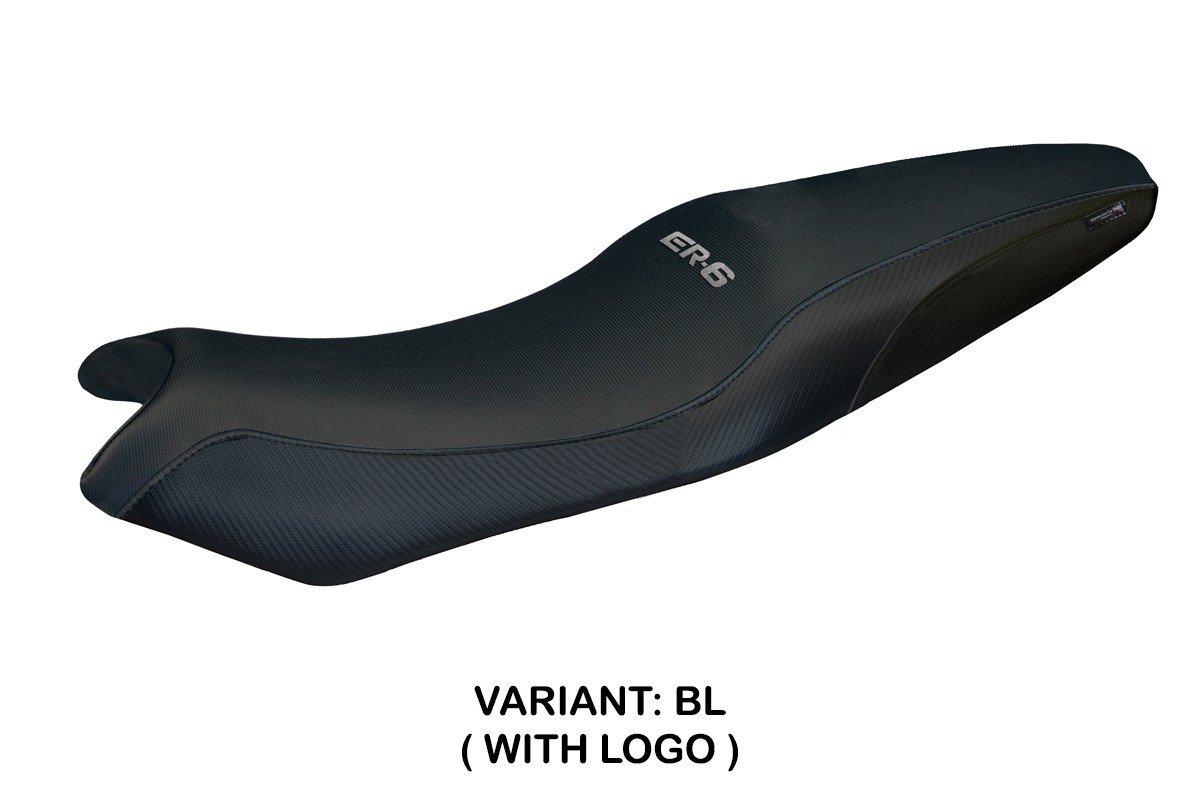 Rivestimento sella TPZ London Logo nero Kawasaki ER6N/ER6F 2005-2011