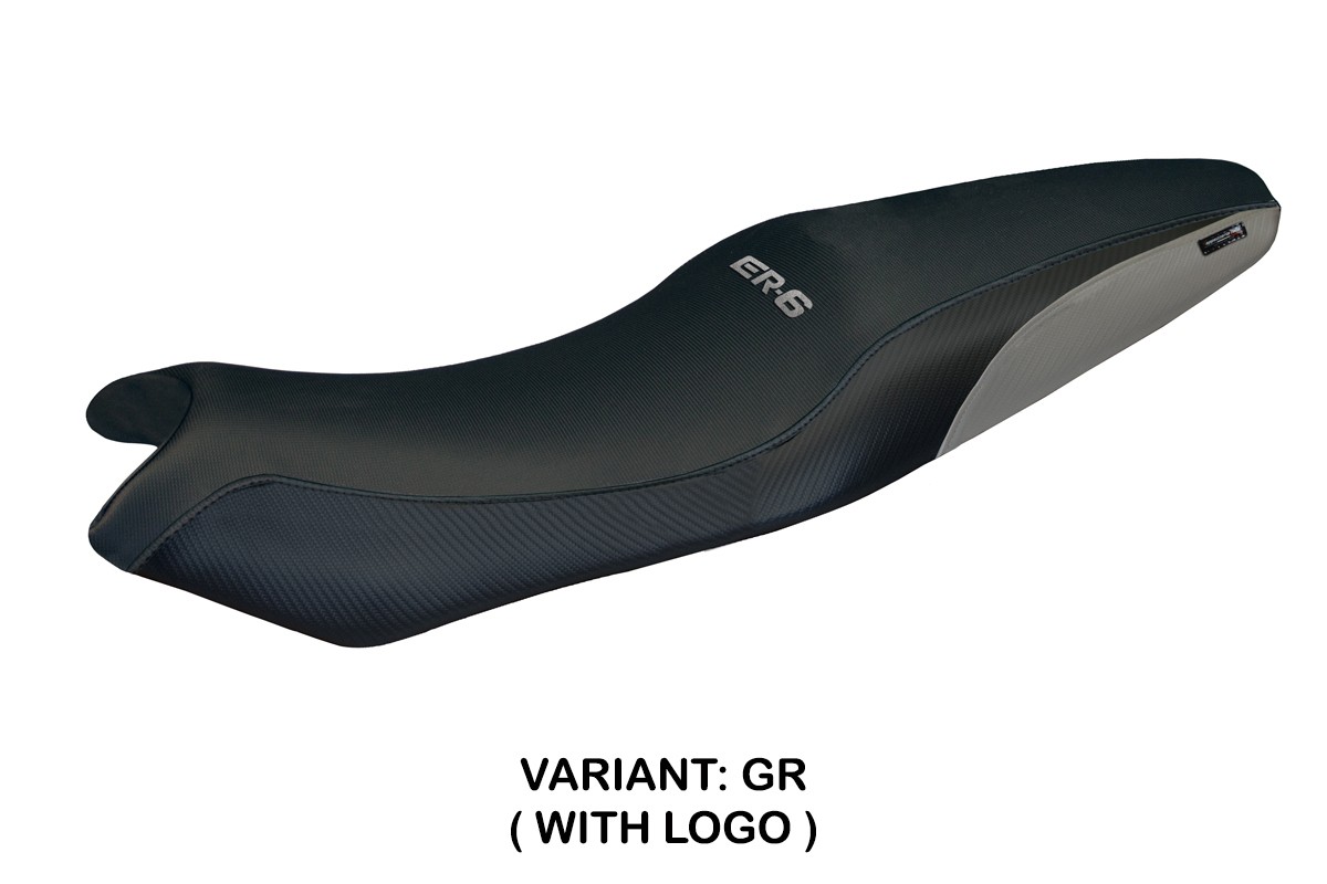Rivestimento sella TPZ London Logo grigio Kawasaki ER6N/ER6F 2005-2011