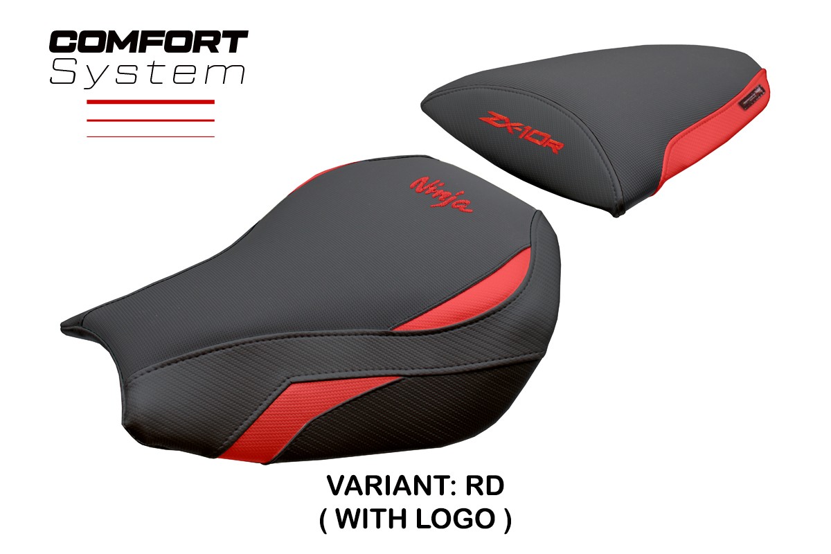Rivestimento sella TPZ Goku Comfort Logo rosso Kawasaki ZX10R Ninja 2006-2007